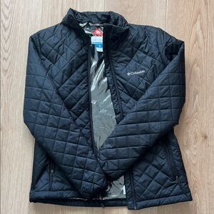 Columbia Black Quilted Jacket size small
